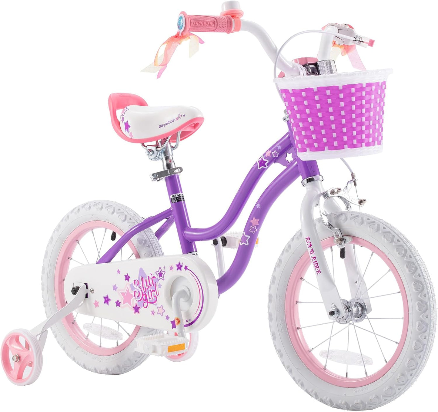 Bicicleta niños 14pulg ruedas gruesas 3-5 años morado