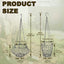 Comedero colgante aves 4 cadenas dispensador plegable