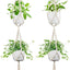 Colgador macramé para macetas 4-8" 49" set 2 marfil