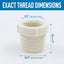 20 Pzas Reductor PVC 3/4 a 1/2 pulg
