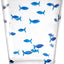 6 Vases Acrílico Pesca 16.5oz Sin BPA Transparentes Azul