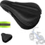 Cojín asiento gel bicicleta 9x6" funda ultrasuave