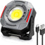 Luz magnética recargable con reflector portátil