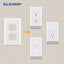 Cubiertas salida dúplex placas pared UL certificado blanco