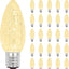 25 Bombillas LED C9 Navidad Regulables Blanco Cálido