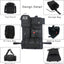 Organiz. respaldo asiento coche con 5 bolsas Molle negro