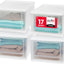Cajón apilable 17qt set 4 color blanco