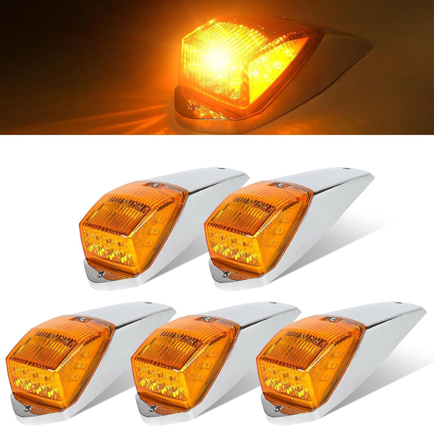 31 Luces LED Ámbar para Techo Cabina Camiones Freightliner