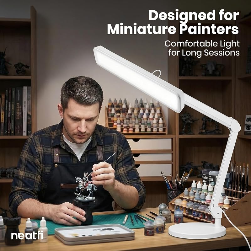 Lámpara LED escritorio 2500lm 30W 162 SMD regulable blanco