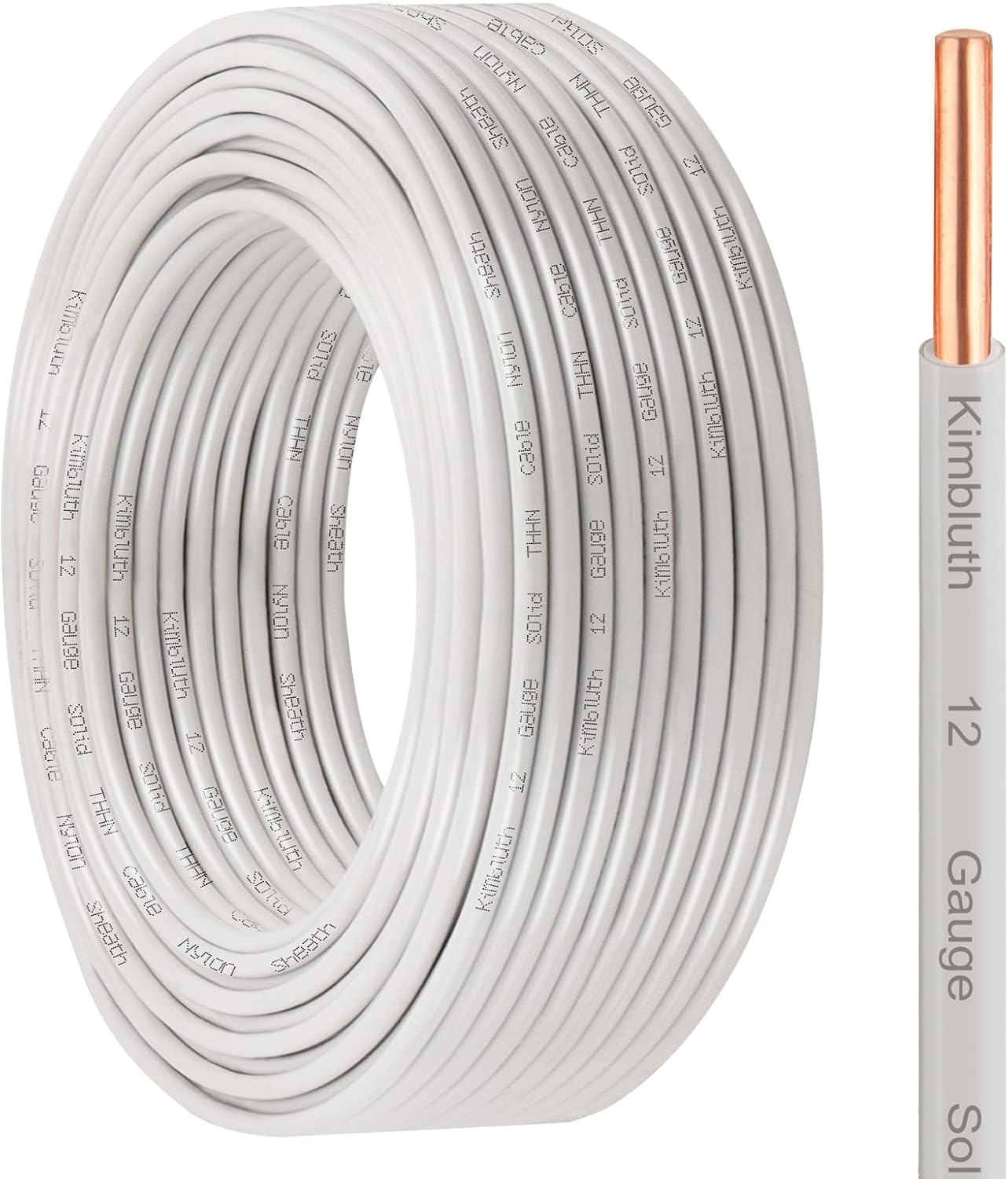 Cable eléctrico OFC 12 AWG 100pies cobre sólido 600V