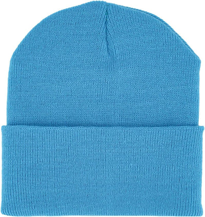 Gorro punto acrílico doblado unisex color liso