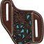 Funda cuchillo diseño floral marrón