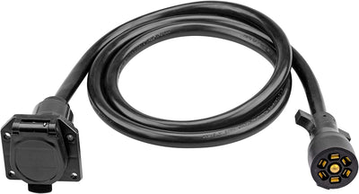 Cable extensión remolque 7 vías conector doble impermeable