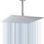Cabezal ducha lluvia acero inox 12" cromado