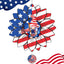 Bandera estadounidense molinillo viento 12" acero inox