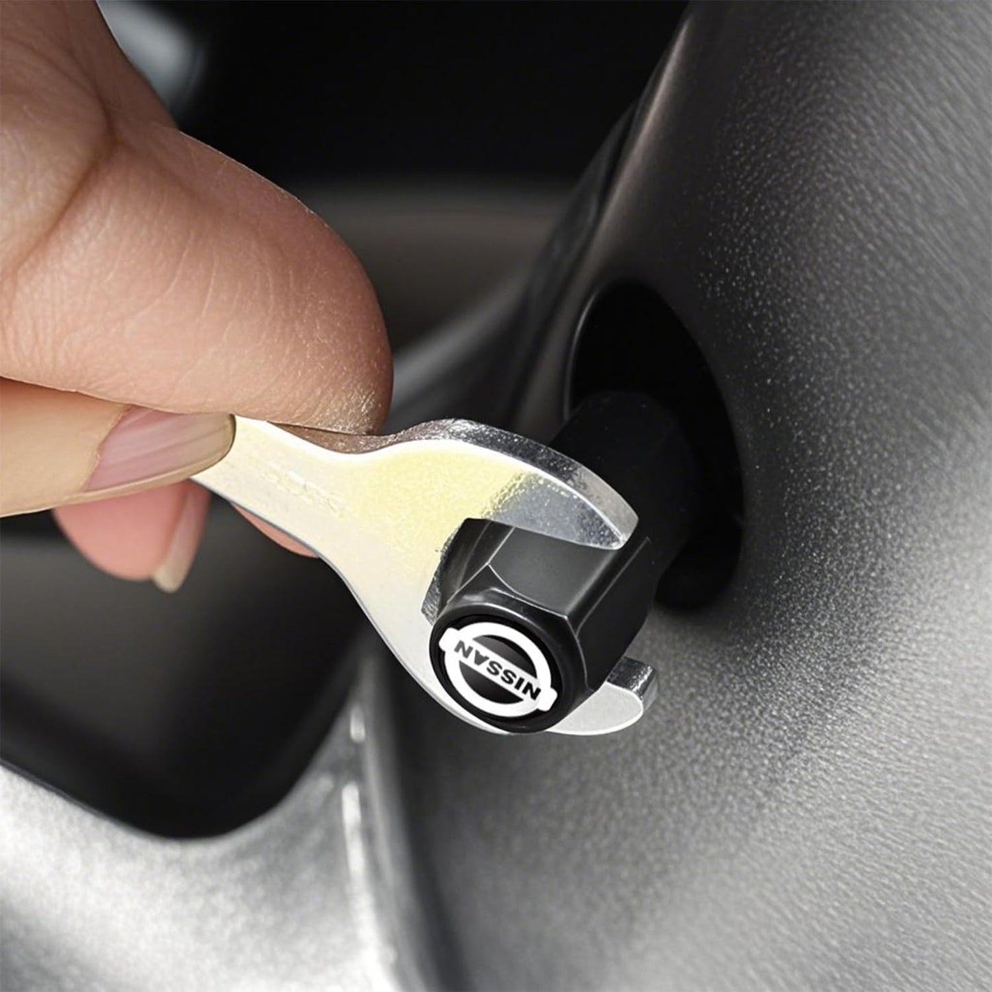 Tapones válvula neumático cobre con juntas goma para Nissan