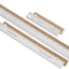 Regla acero inox 6-18 pulg con respaldo antideslizante
