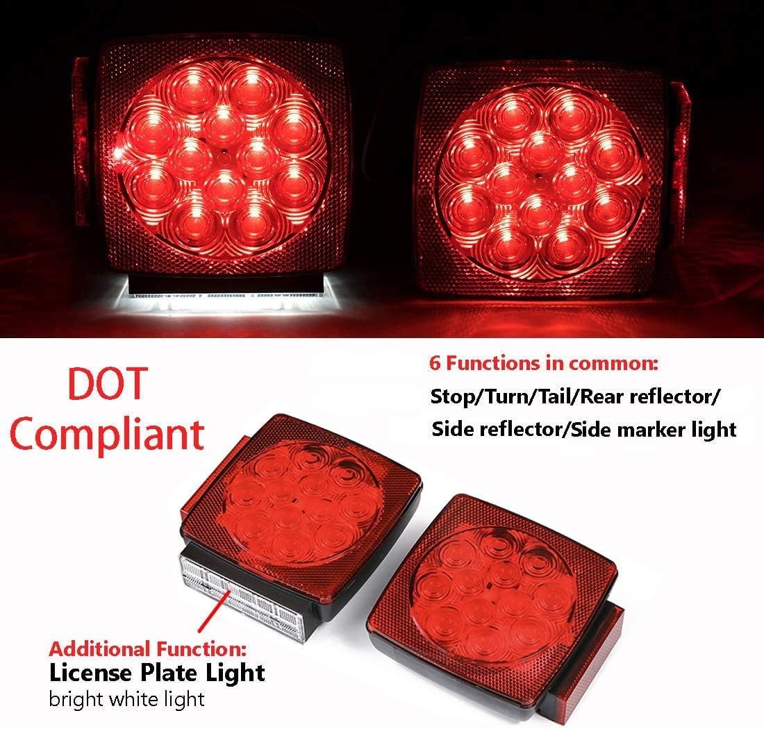 Kit luces LED 12V sumergibles para remolque 80pulg