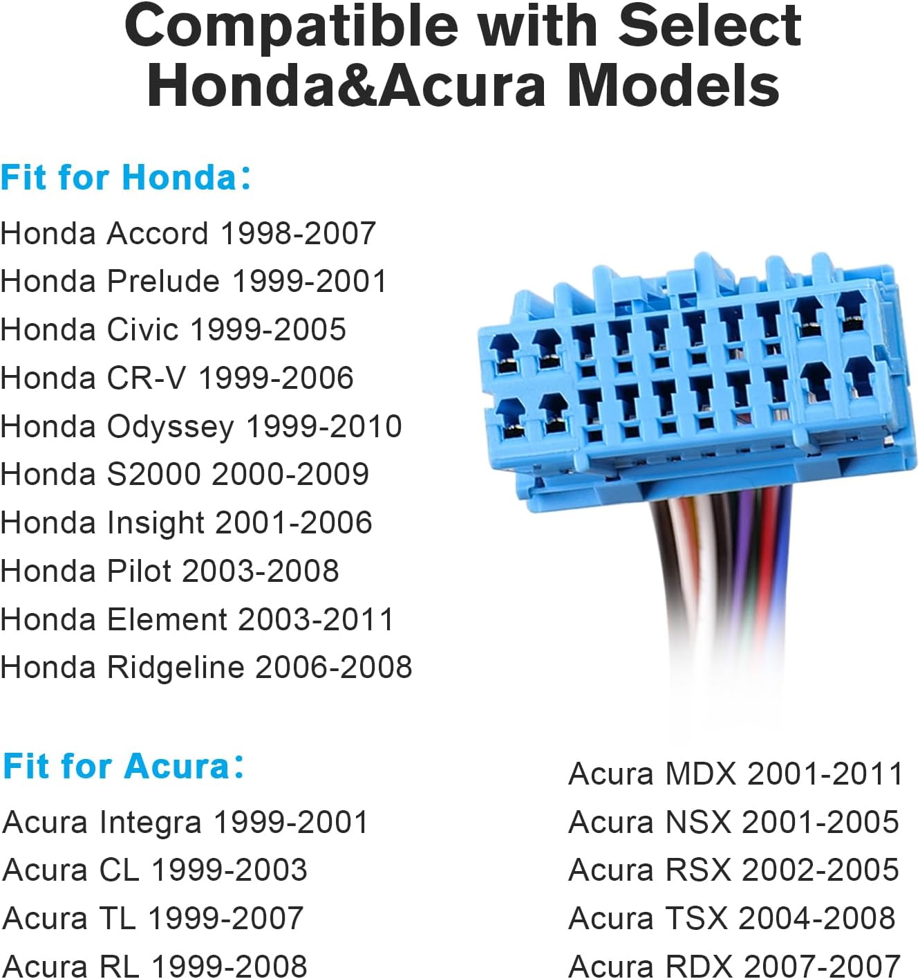 Arnés radio comp Honda Accord Civic CRV 98-06
