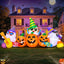 Inflable Halloween calabaza fantasma con luces LED