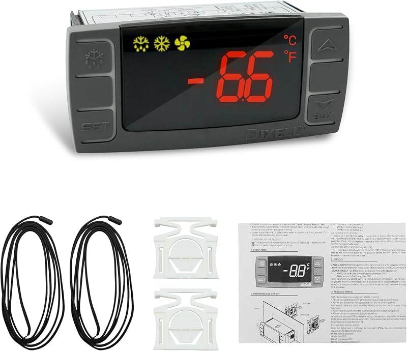 Controlador temperatura digital Dixell 120V con sonda NTC
