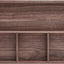 Bandeja organizadora madera nogal negro caja escritorio