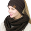 Set gorro punto trenzado y bufanda infinity