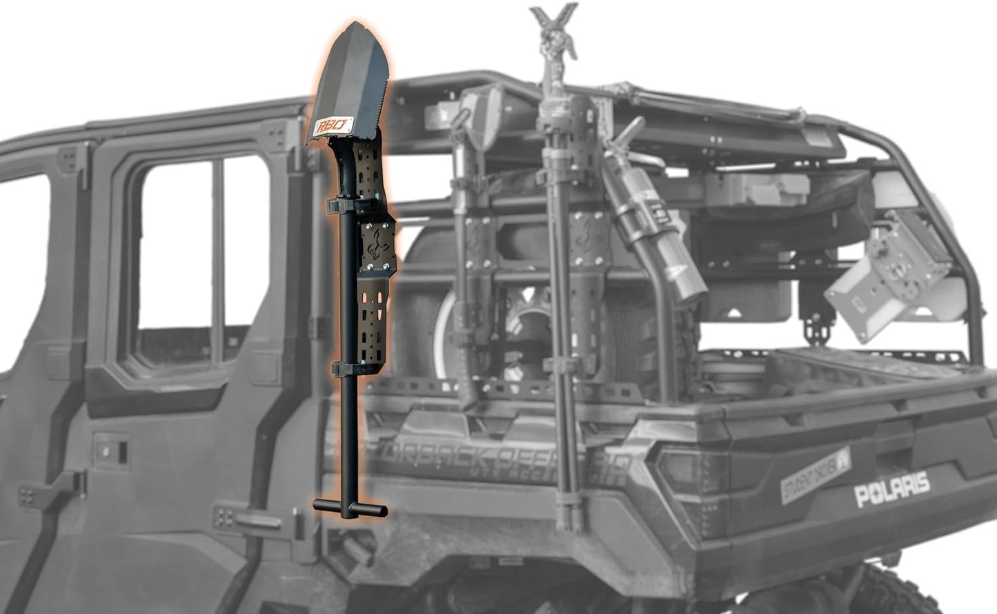 Pala recuperación offroad con grillete cabrestante anclaje