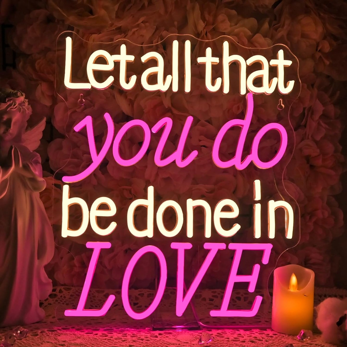 Letrero LED neón USB texto Love para boda recepción café