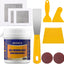 Kit reparación paneles yeso pasta blanca 8.5oz con raspador
