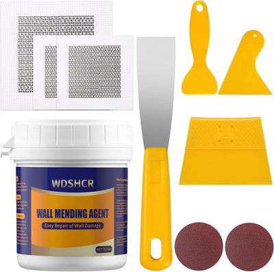 Kit reparación paneles yeso pasta blanca 8.5oz con raspador
