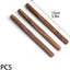 3 Agitadores Café Madera Nogal Negro 6pulg Reutilizables