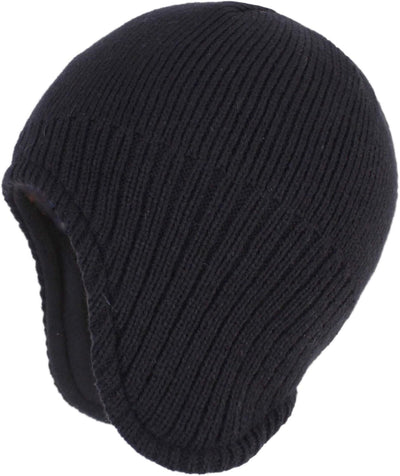 Gorro invierno punto con forro vellón hombre