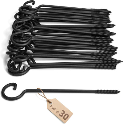 Ganchos de rosca 9pulg para luces Navidad cortinas cocina