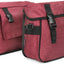 Bolsa nailon bicicleta doble alforja ajustable resistente