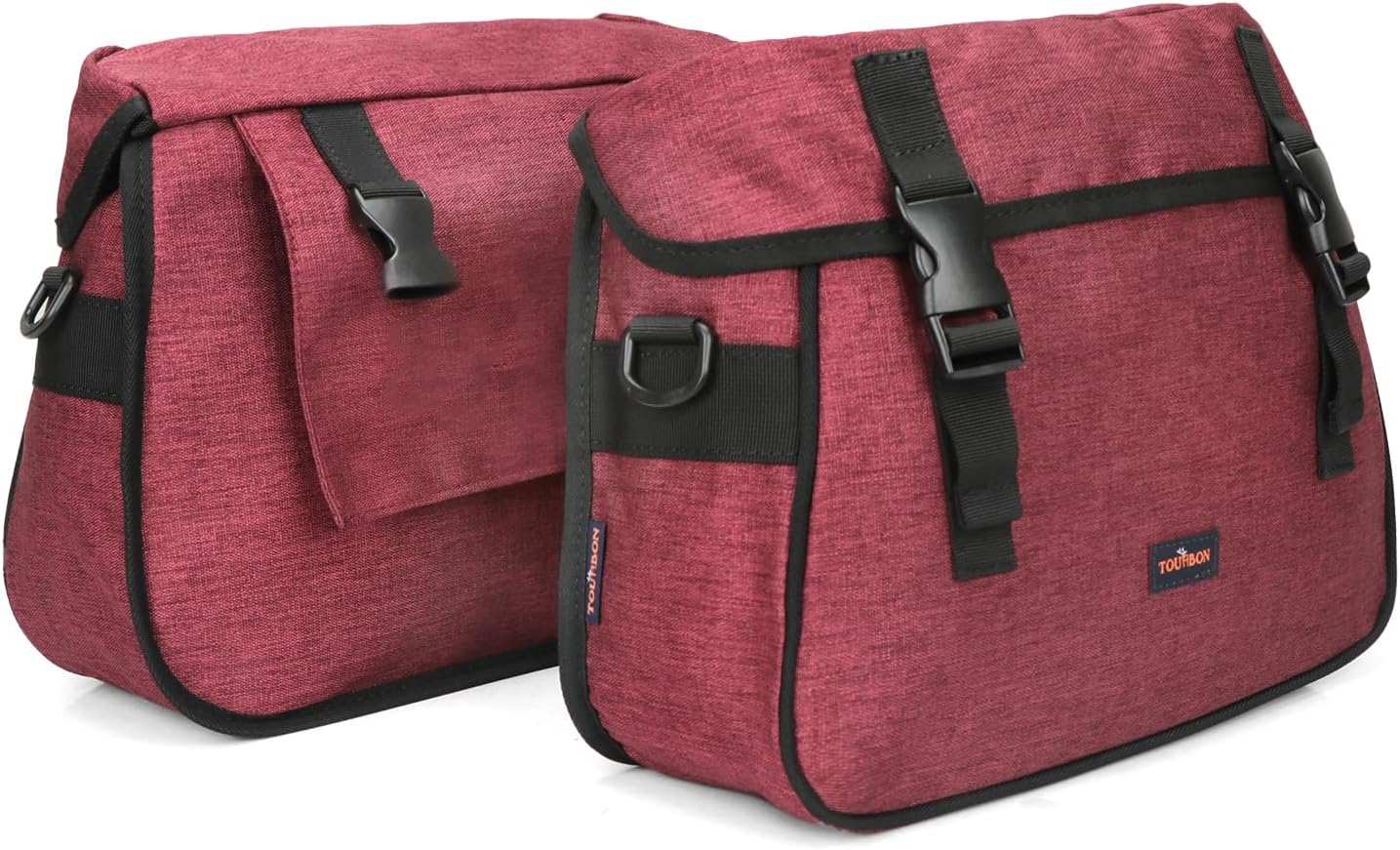 Bolsa nailon bicicleta doble alforja ajustable resistente