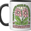 Taza Cerámica para Margarita Negro/Blanco