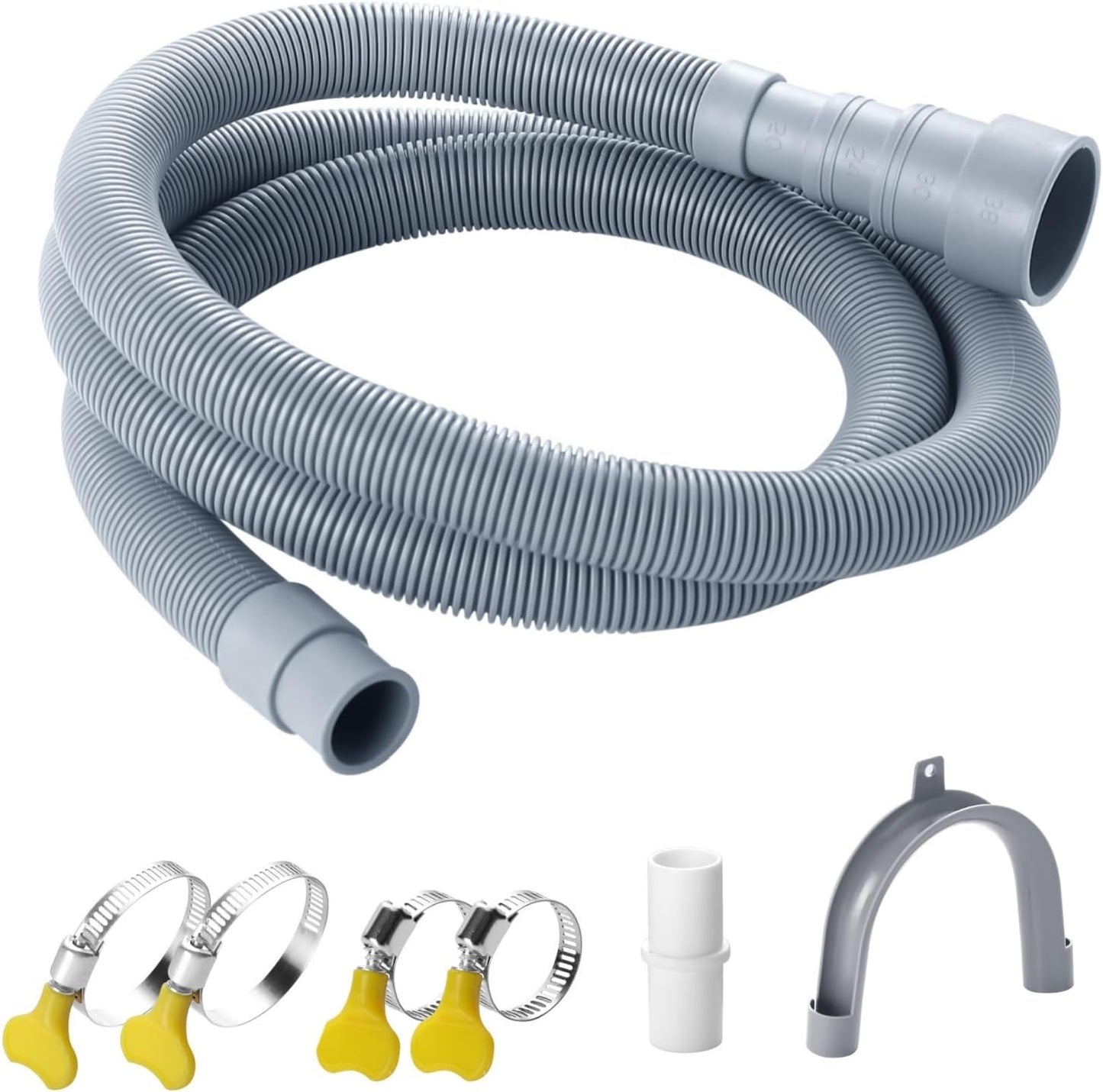 Manguera drenaje lavadora flexible 1.5m universal