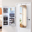 Armario organiz. joyas pared 47" con espejo 6LEDs