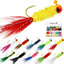 Jigs de Crappie Marabou 10 colores 1/32-1/8 oz para pesca Panfish