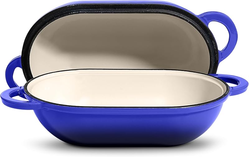 Horno pan hierro fundido esmaltado antiadherente 2qt