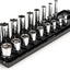 Set llaves vaso 3/8 pulg 18 Pzas con bandeja
