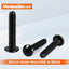 Tornillos acero inox 304 10-24x3/4pulg rosca completa negro 50uds