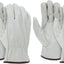 12 Pzas Guantes Cuero Vaca Resistentes para Camión Almacén