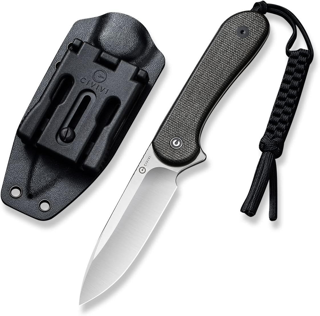 Cuchillo EDC Kydex D2 3.98pulg G10 con cordón paracaídas