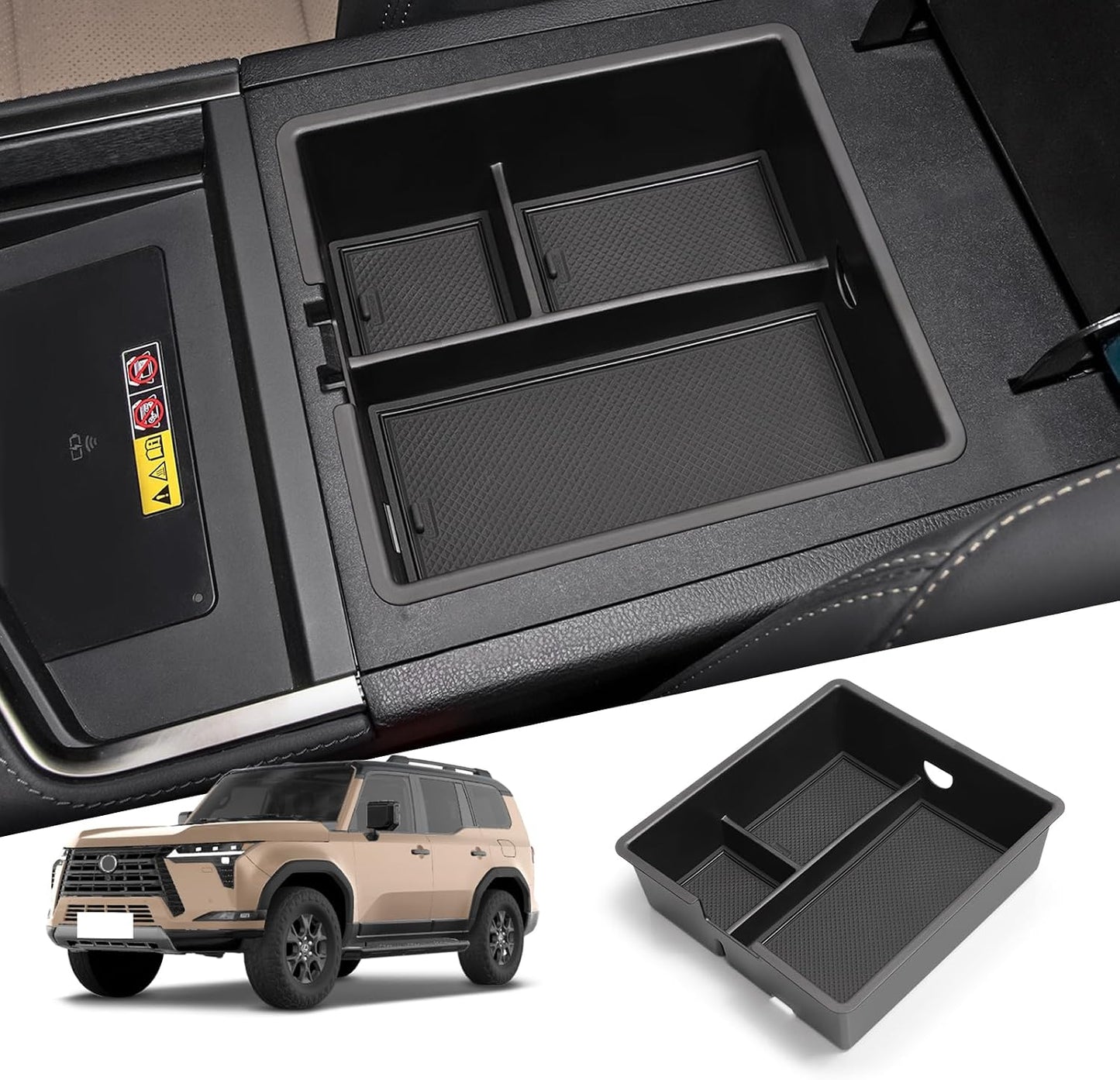 Bandeja organizadora consola Lexus GX 550 plástico ABS