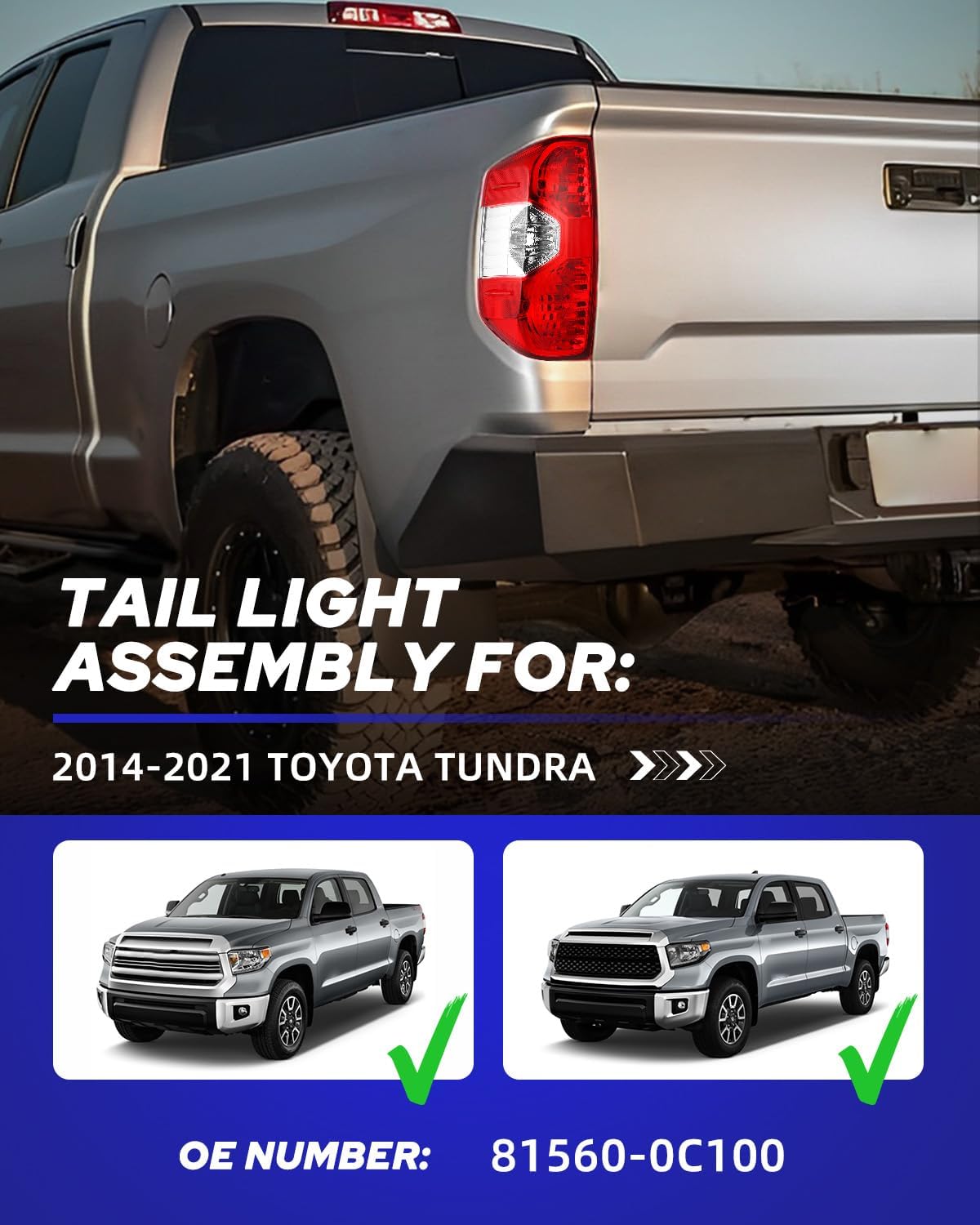 Conjunto luces traseras Toyota Tundra 14-21 sin bombillas