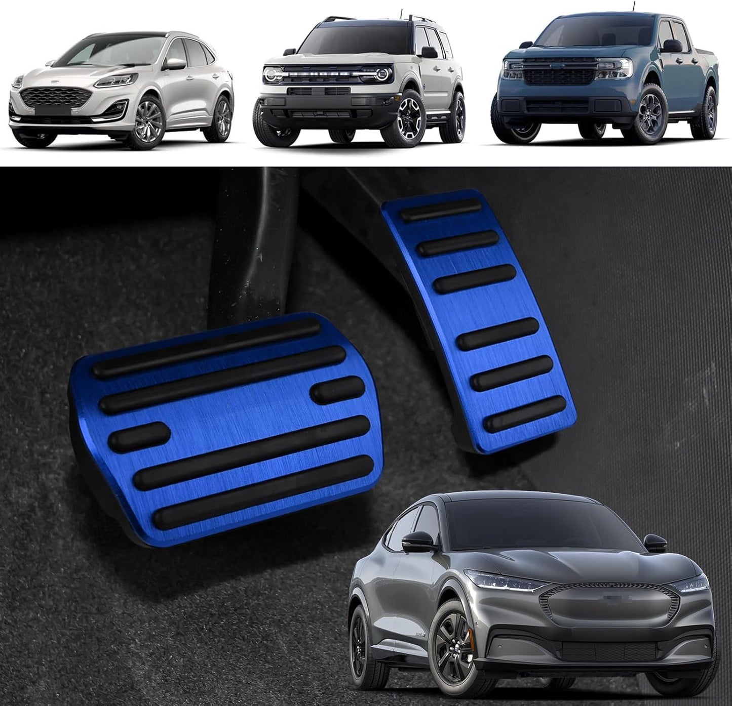 2 Pzas Cubiertas Pedales Coche Comp Ford