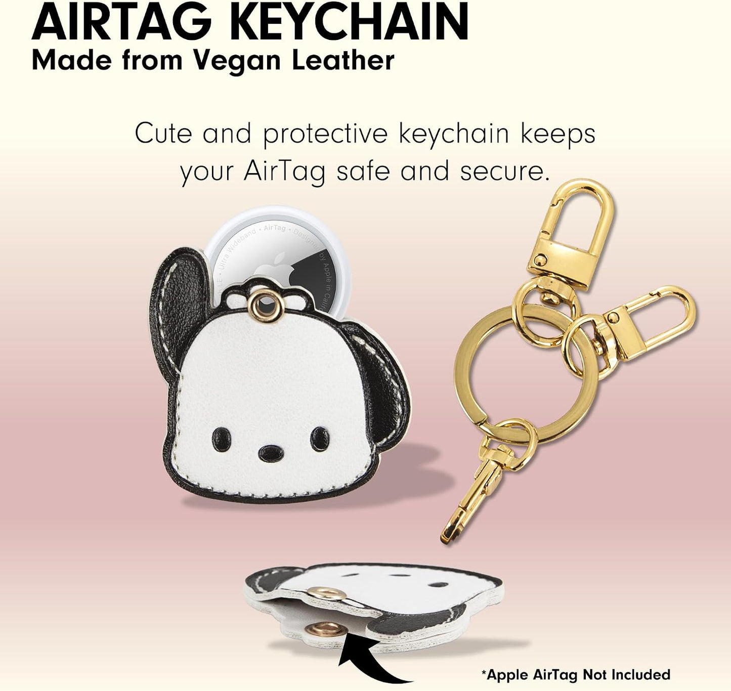 Funda llavero compatible con Apple Airtag Pochacco