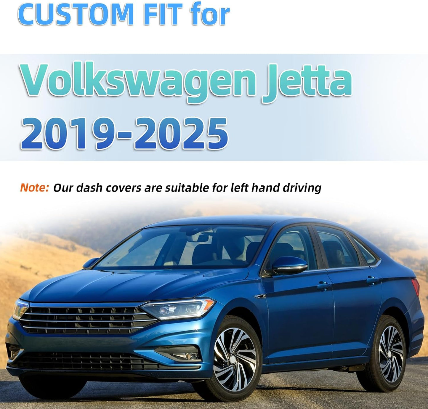 Alfombrilla tablero VW Jetta 2019 antiderrap negro